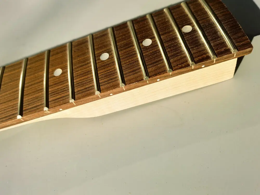 Yinfente 22fret New Guitar Neck 27inch Maple Rosewood Fretboard Baritone Neck Paddle Head