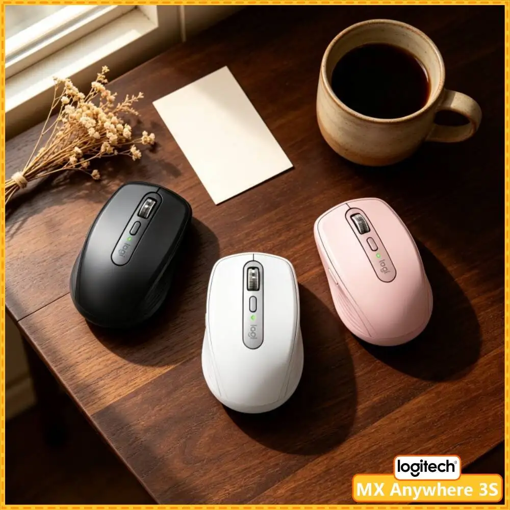 Wireless MX Anywhere 3S - 8K DPI, Hyper-Scroll, Anti-Slip, Great for Watch Shop & Daily Opening Task