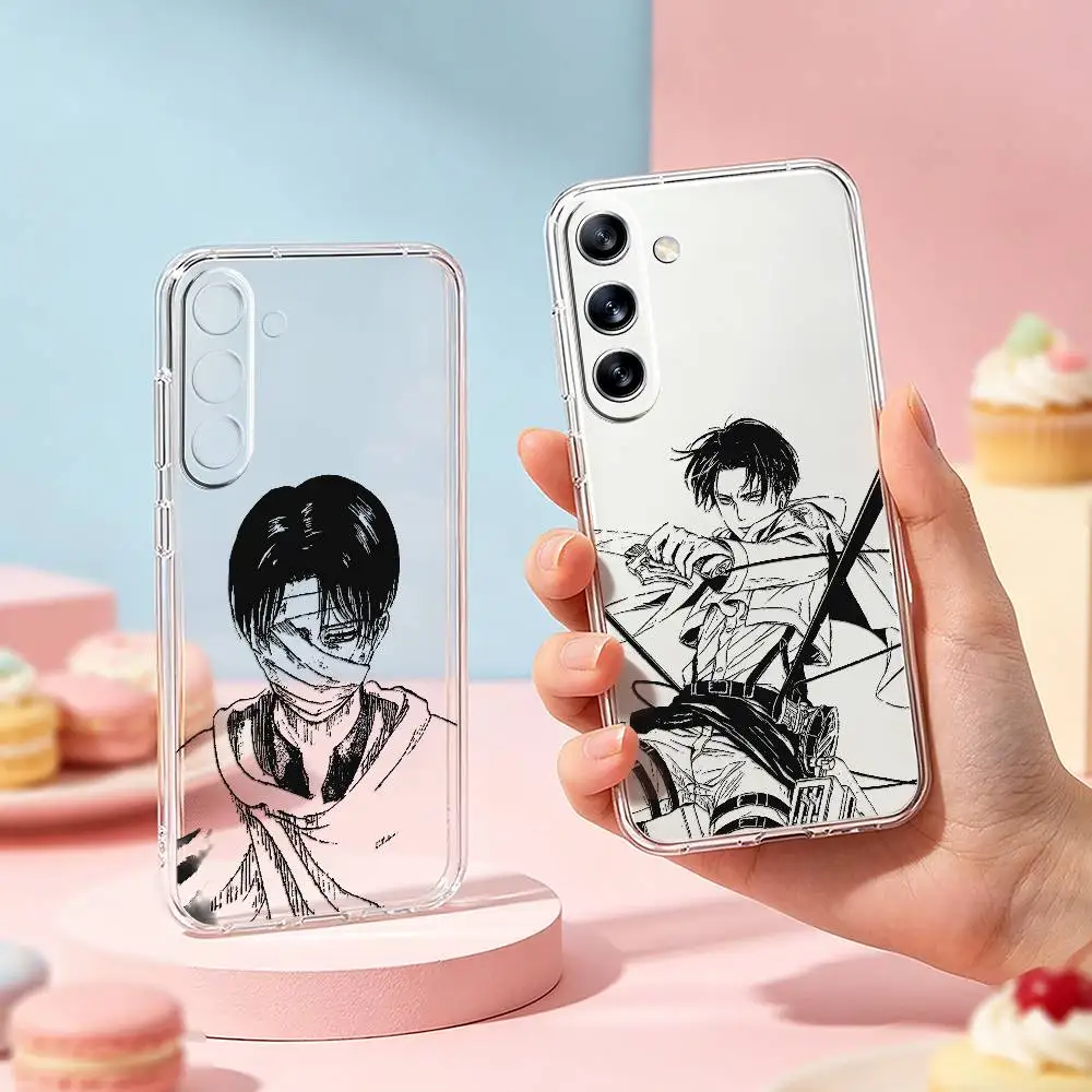 L-Levi Ackerman Phone Case For Samsung Galaxy A91,80,73,72 ,71,53,52,32 ,31,22,21s,20,Transparent Soft Case