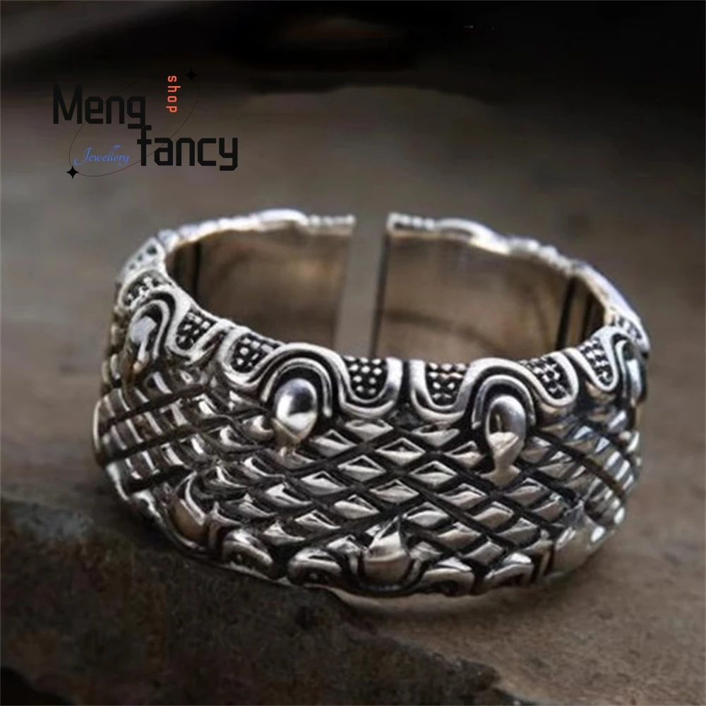 

Dragon Claw Rings For Men And Women, Wide, Personalized And Fashionable Opening, Retro Chinese Trend Dragon Scale Opening Rings