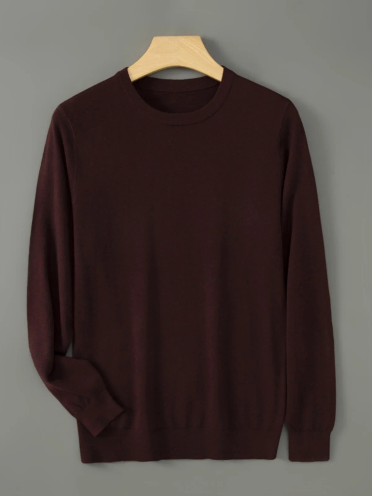 

Spring Autumn Beautiful Thin Merino Wool Knitwear Pure Color Casual Faionable round Ne Sweater Soft Warm Busin Leisure