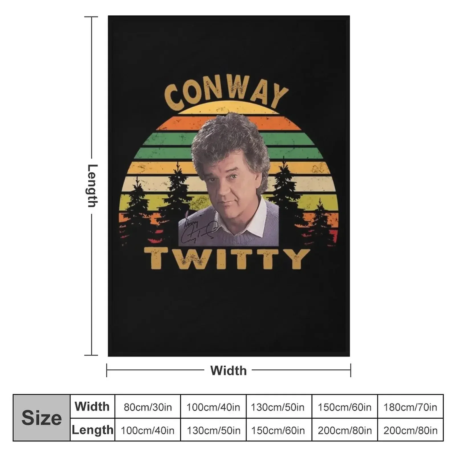 Conway Twitty Throw Blanket Quilt Plaid Decorative Sofas Furry Blankets