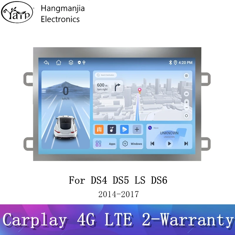 

hangmanjia Android 14 For Citroen DS4s DS5 LS DS6 2014-2017 Auto Radio Car Multimedia Audio Video Player GPS Navigation Carplay