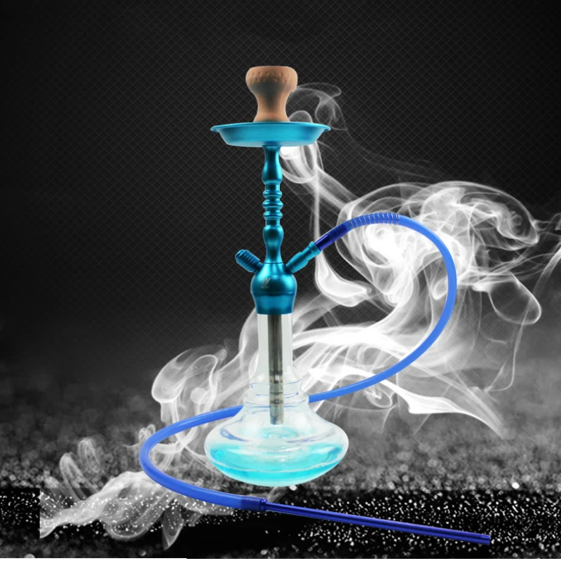 Large Glass Bottle Shisha Arabic Hookah Kit Full Set Complete Chicha Smoking Accessories KTV Luxury Single Pipe Hoka Friend Gift