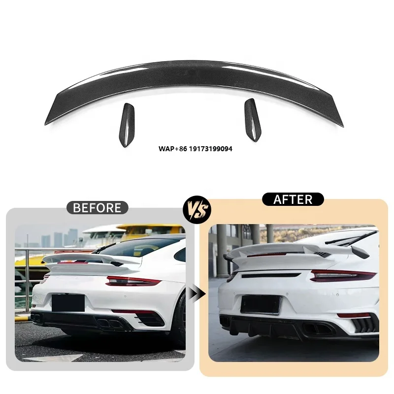 

Aero Spoiler for 911 991.2 Turbo S Facelift Top-C Style Carbon Fiber Rear Wing