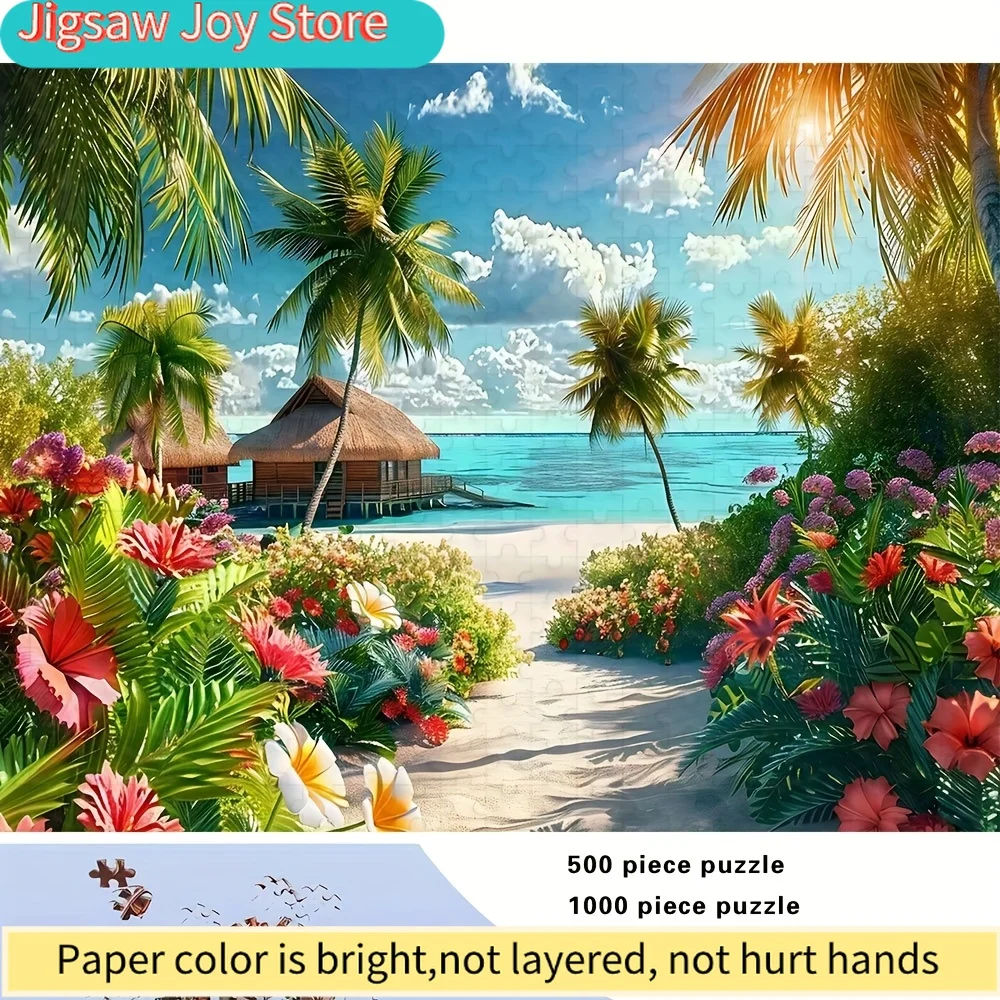 

500/1000pcs Adult Puzzle, High-Quality Relaxing Family Game, Perfect for Birthdays, Christmas, Halloween, and Gifts, Best Choi