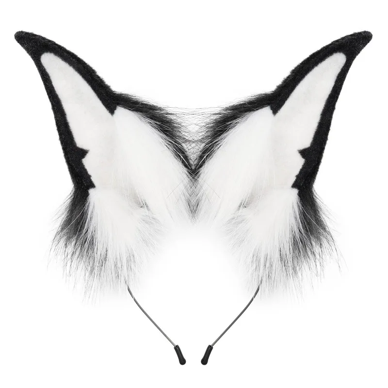 جديد تأثيري أفخم دوبيرمان الكلب عقال فو الفراء آذان الحيوان الدعائم هالوين موضوع حفلة لعب الأدوار اكسسوارات الكبار الاطفال