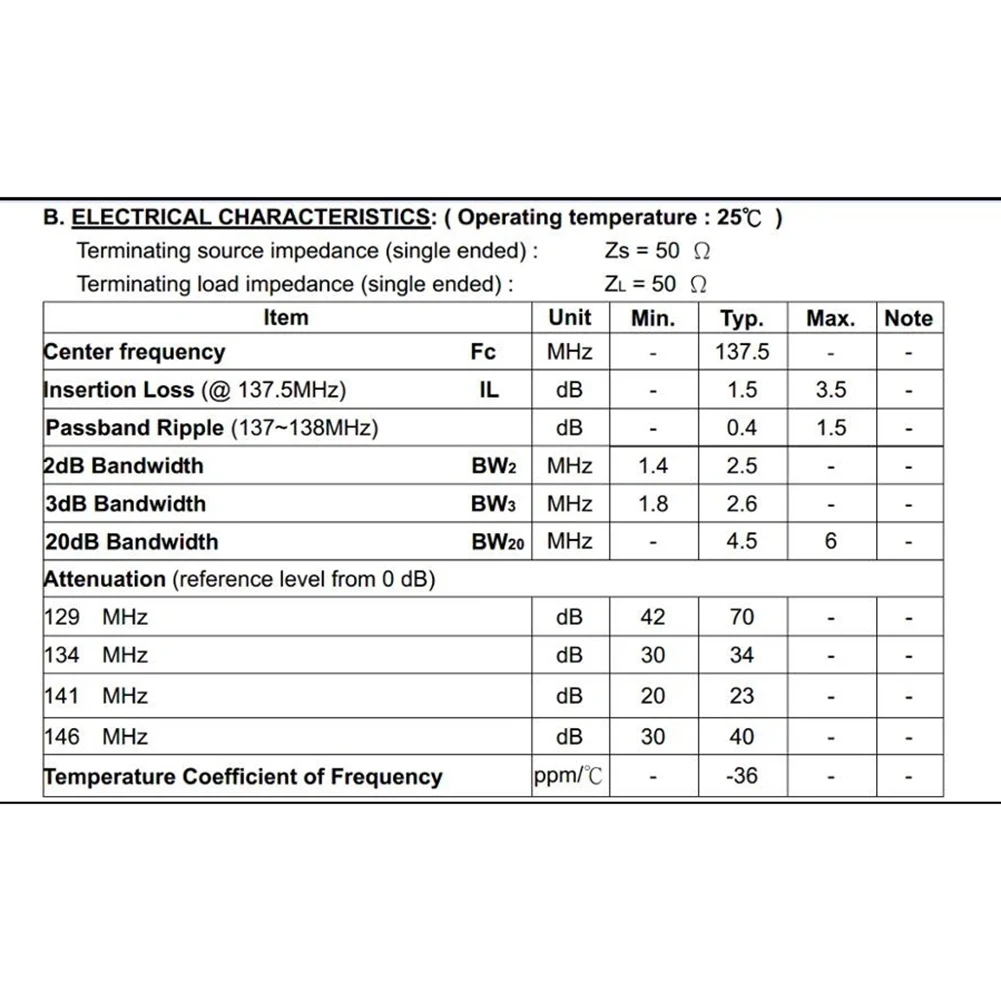 137MHz SAW BPF Band Pass Filter Amplifier Signal Amplifier 4.5-5V Rich