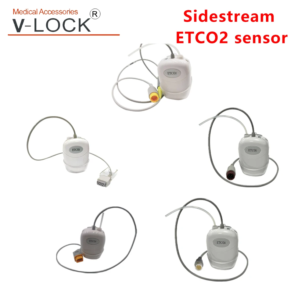 

V-lock 1008 Sidestream ETCO2 senor compatible for Mindry COMEN CONTEC Masim nihon kohden patient monitor with sampling line set
