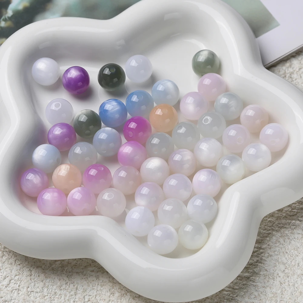 10 قطعة 8/10/12 مللي متر الأشعة فوق البنفسجية الشمس اللون تغيير فضفاض خزر عازل DIY بها بنفسك أقراط سوار قلادة صنع المجوهرات اكسسوارات