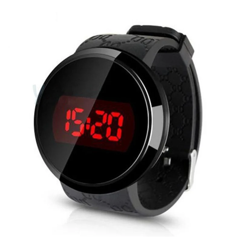 Reloj electrónico de silicona para niños, pantalla táctil LED, resistente al agua, regalo de vacaciones, nuevo