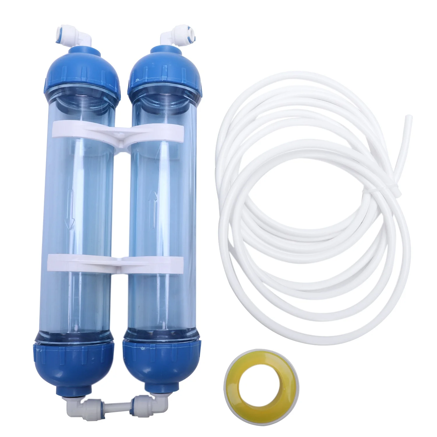 

Water Filter 2Pcs T33 Cartridge Housing Diy T33 Shell Filter Bottle 4Pcs Fittings Water Purifier For Reverse Osmosis System