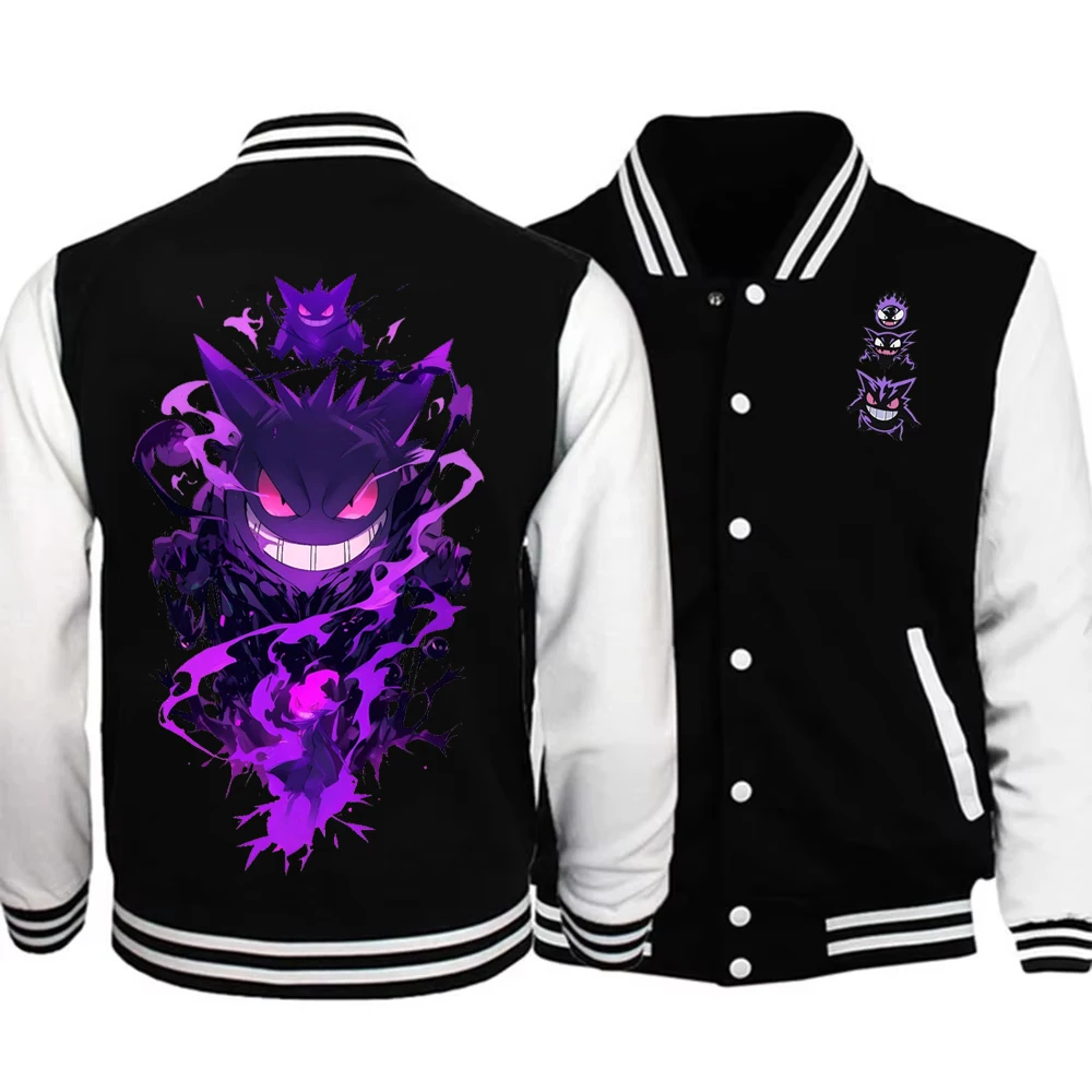 

2025 New Fashion Pokémon Baseball Clothing High Quality Baseball Jacket Men's Casual Trendy Autumn and Winter Clothing Popular