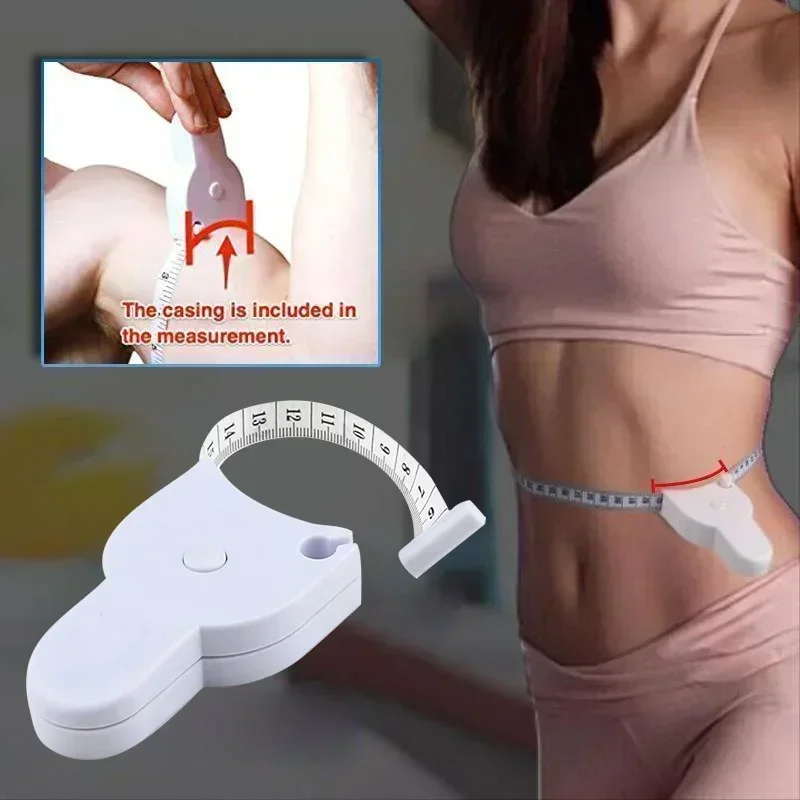 150 Cm Body Measuring Tape Automatic Telescopic Measuring Tape Tailor Sewing Craft Cloth Tape for Body Measurement & Weight Loss