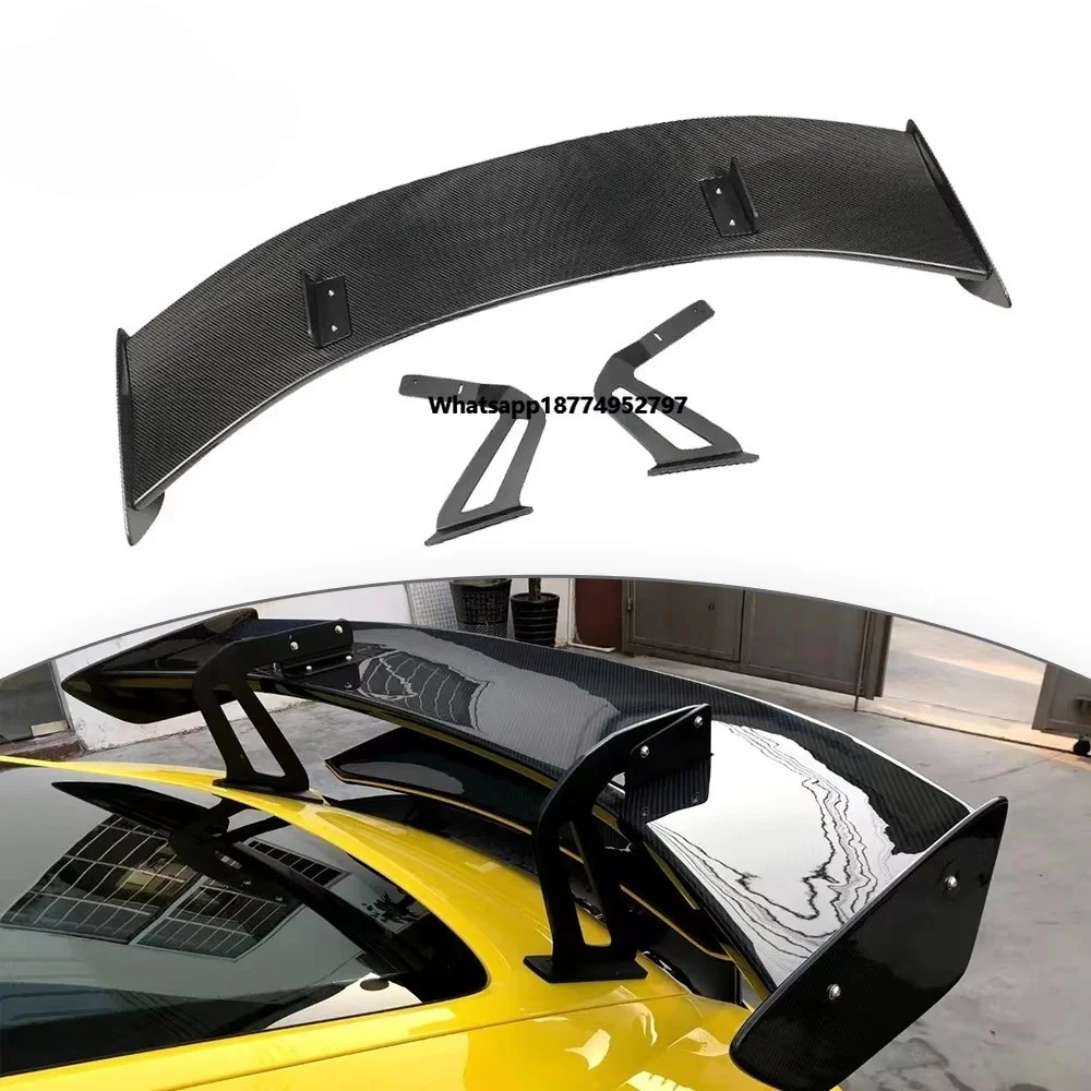 Rear Trunk Spoiler Swan Duck Tail Wing For  718 GT4 Car Exterior Tuning Accessories