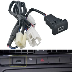 Auto Phone Fast Charging Adapter For VW POLO 2011-2013 Car Charger QC3.0 Type C PD USB Interface Socket Switch