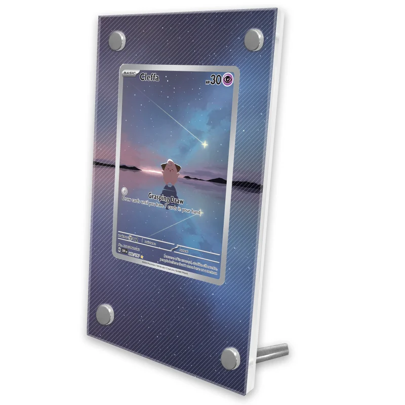 Pokemon Cards Display Ptcg Charizard Espeon Latias Reshiram Zekrom Anime Game Expand Art Gifts Acrylic Protective Display Case