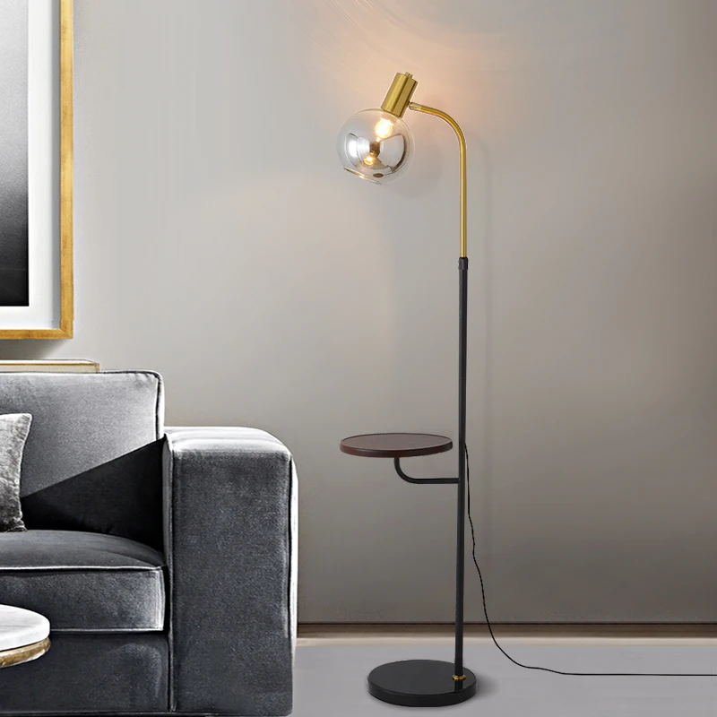 

Nordic floor lamp living room simple bedroom bedside light luxury ins Internet celebrity sofa edge creative reading vertical des