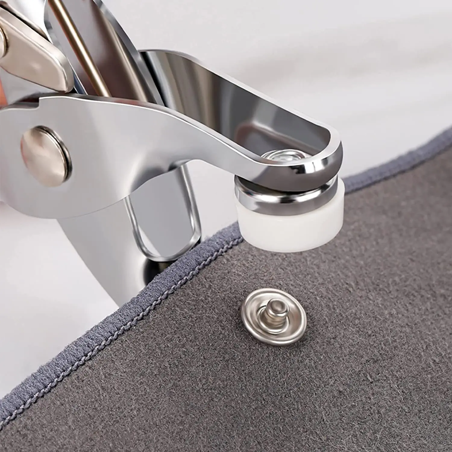 50Sets Plier Tool Metal Snap Button Sewing Button Thickened Snap Fastener Kit DIY Craft for Installing Sewing Bag Clothes