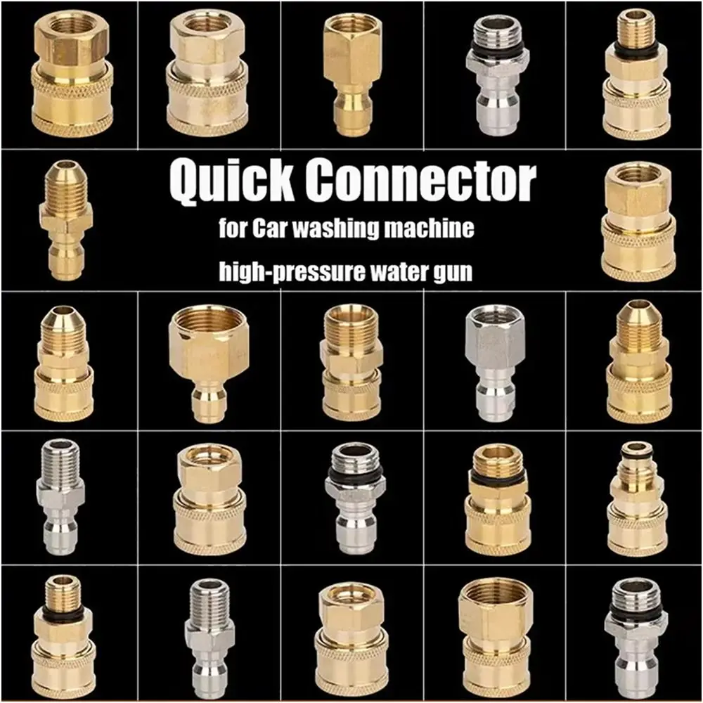 1Pcs Quick Release G1/4 Pressure Washer Adapter Set Couplers Swivel 1/4 Inch Spray Sprinkler Quick Connector Adjustable