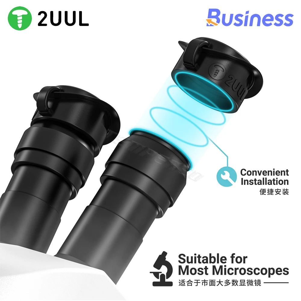2UUL MS81 Microscope Eyepiece Dust Cover Dust Protection Cover Suitable for Stereo Binocular Trinocular Microscope Accessories