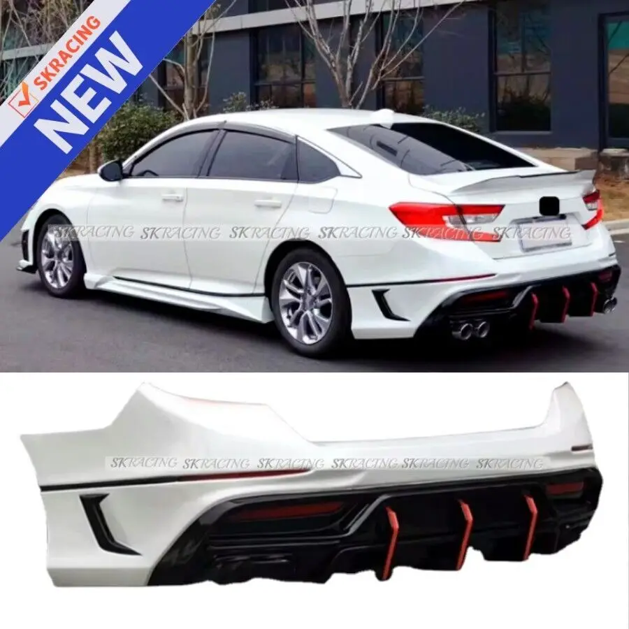 Rear Bumper Diffuser Fits 2018-2022 10TH HONDA ACCORD  Lower  Lip  Body Kits Car Accessories Bodykit