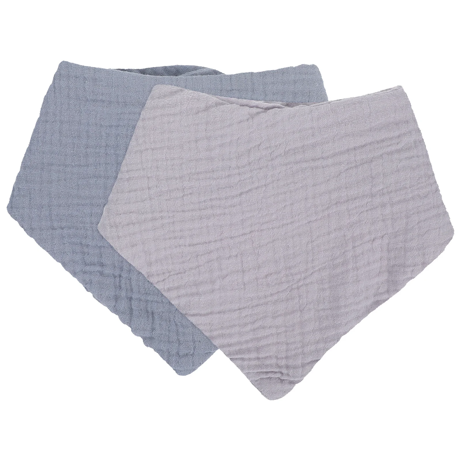 

2Pcs Toddler Bibs 6 Months Triangular Adjustable Newborn Bandanas Soft Comfortable Breathable Easy to Clean Triangular Baby Bibs