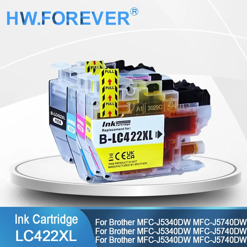 

Совместимый чернильный картридж LC422XL LC422 422XL для принтеров Brother MFC-J5340DW MFC-J5740DW MFC-J5345DW MFC-J6540DW MFC-J6940DW
