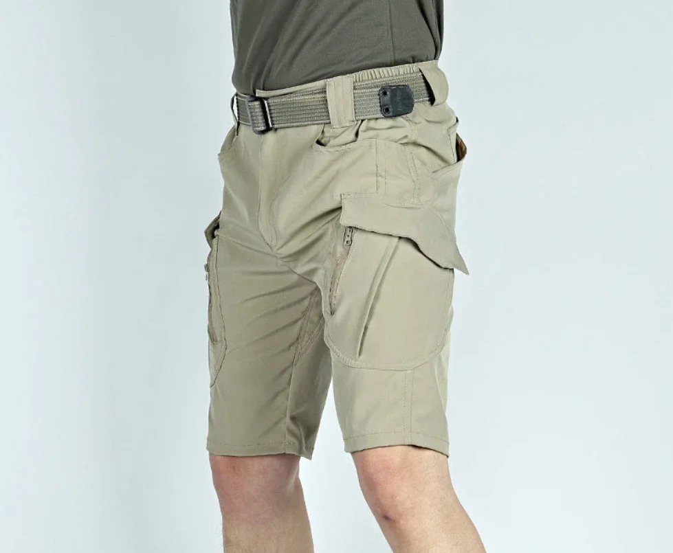 Summer Army Tactical Multi-pocket Cargo Shorts Pants Men's Outdoor Casual Breathable Quick-Drying Fifth Pants Loose Pants