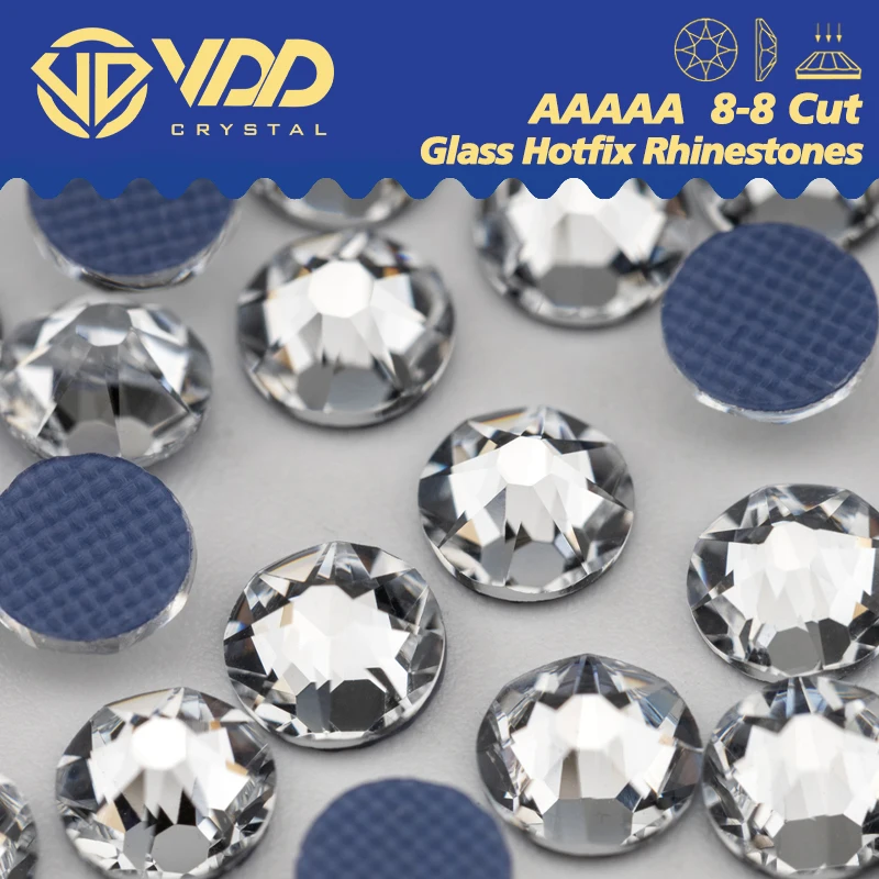 VDD SS6-SS30 Top Quality AAAAA Hotfix 2088 8 Big 8 Small Crystal Rhinestones Flatback Glitter Stones For Clothes Wedding Dress