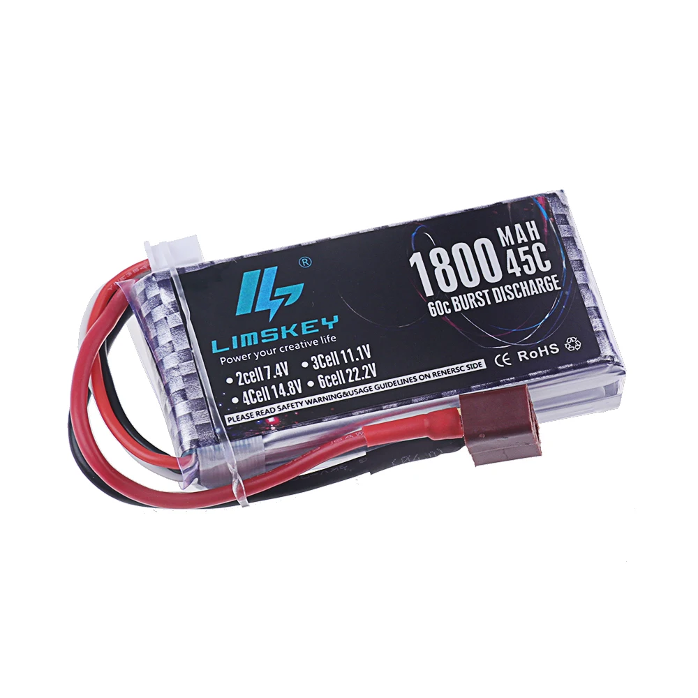 5PCS 2S Lipo Battery 7.4V 1800mAh/2200mah/2800mah/3000mah/3300mah for RC Car Drone Racing Drone Hobby 45C/60C Lithium Polymer