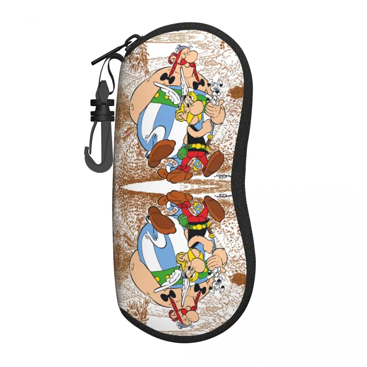 

Custom Asterix And Obelix Sunglasses Soft Case Neoprene Zipper Cartoon Shell Eyeglass Case Custom Protective Box For Glasses