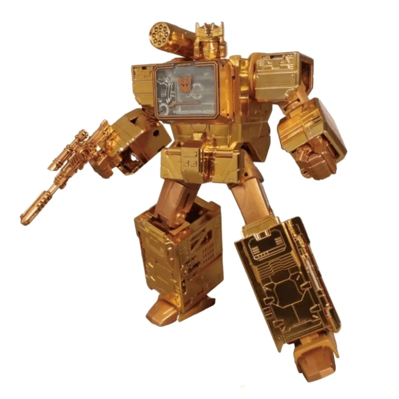 Op voorraad Japanse Transformers 35e verjaardag Limited Edition Golden Lagoon Sound Waves-verzameling actiefiguren als geschenk