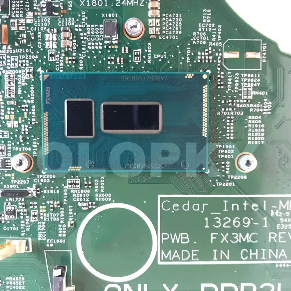 

13269-1 Материнская плата для ноутбуков Dell Inspiron 3443 3542 3543 5748 5749 с процессорами i3 i5 i7 4-го/5-го поколения CN-0HRG70 06YPRH 00XDMH 0T7TC4