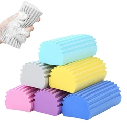 Damp Clean Sponge Duster Super Water Absorption Cleaning Sponge Brush Reusable for Cleaning Blind Vent Window Track Faucet Table