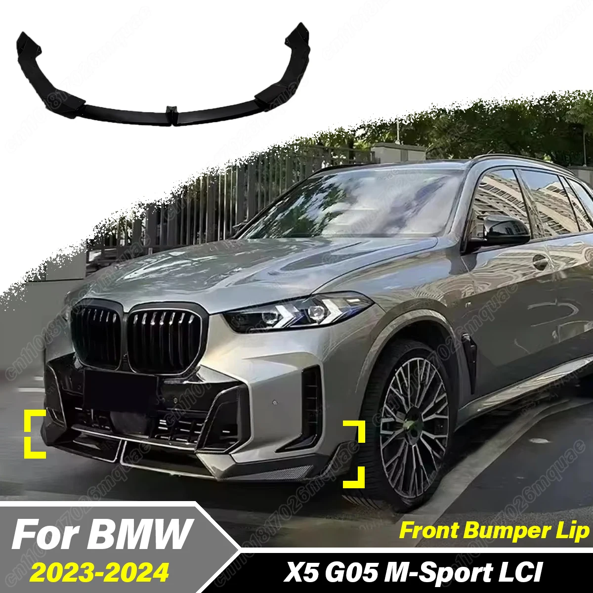 

Для BMW X5 G05 M-Sport LCI 30d 40i 40d 50e M60i 2023 2024 Передний бампер, разделитель губ, защита, внешний спойлер, комплект кузова автомобиля