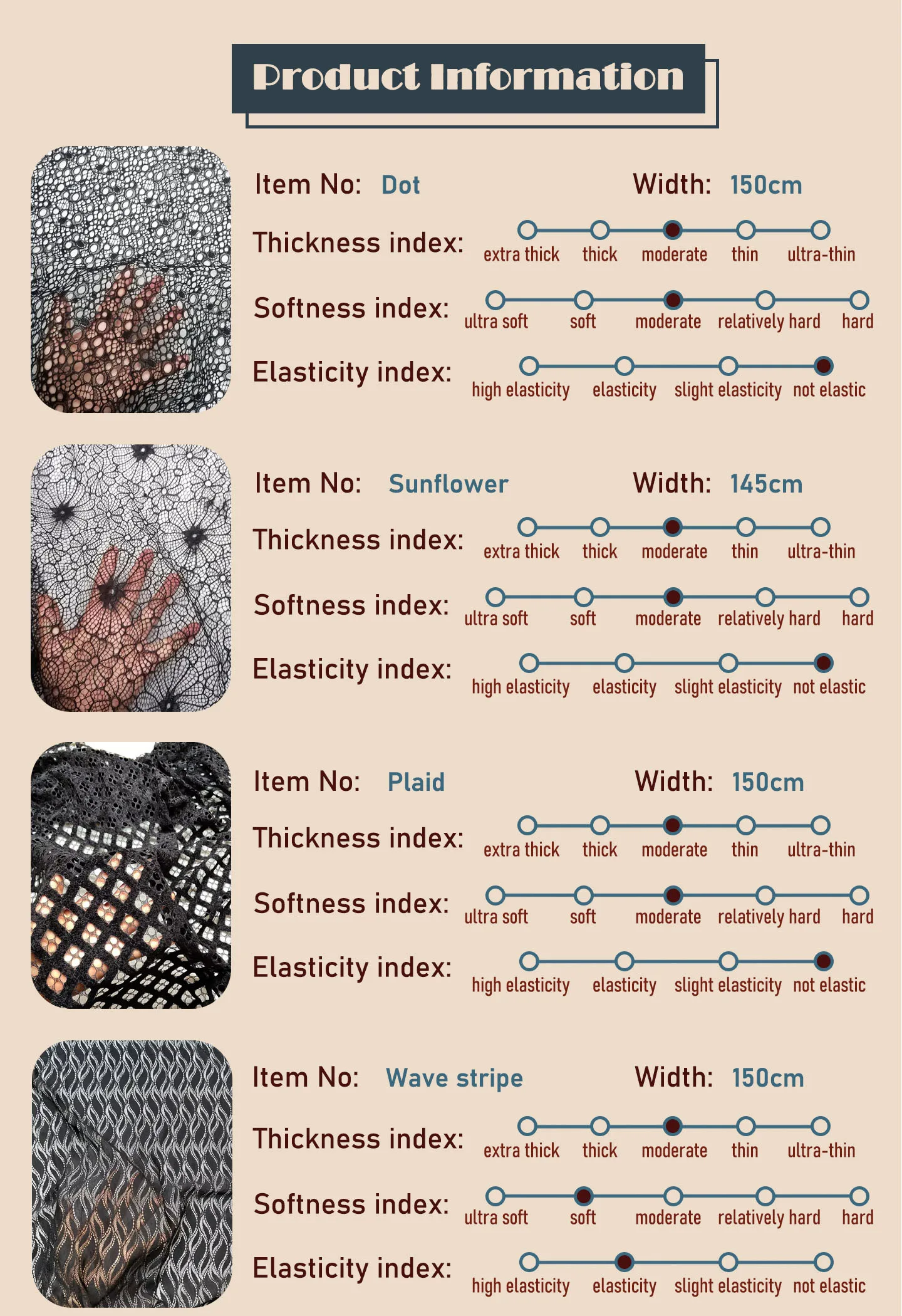 1 Piece African Hollow Lace Fabric Sexy French Flowers Soft Lingerie Mesh Fabric DIY Sewing Party Dress Cloth tissus