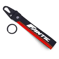 For Fantic Motorcycle Logo Metal Key Ring Hook Key Chain Hanging Strap Lanyards Wrist strap KeyChain Accessories