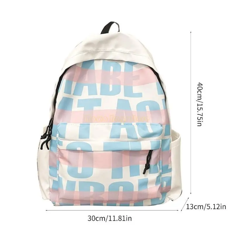 X90D Macks Casual Rucks para estudantes da Nylon School Backpack