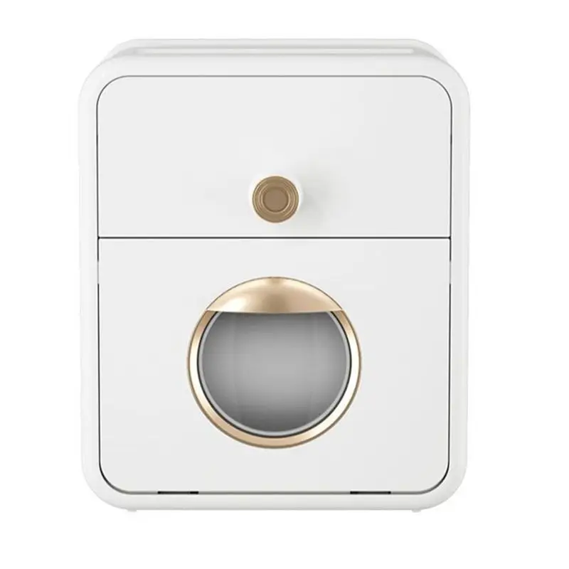 A21I-Waterproof Toilet Paper Holder, Wall Mounted Tissue Storage Box, Roll Organizer For Bathroom Accessories