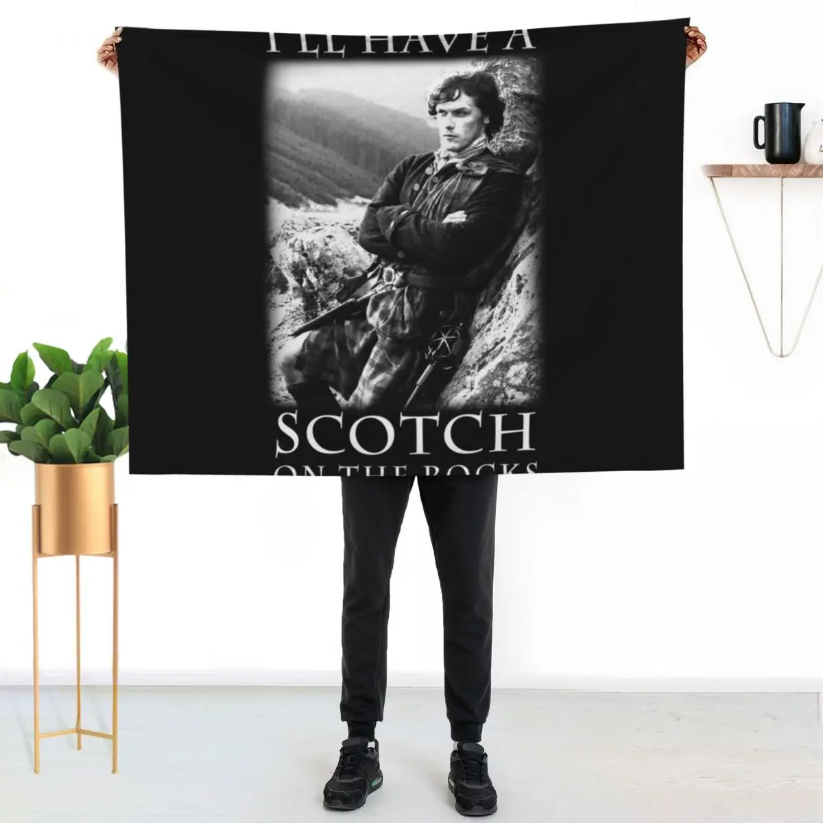 I'll Have a Scotch on The Rocks Throw Blanket Comforter for babies Flannel Fabric Moving Bed Giant Sofa Blankets
