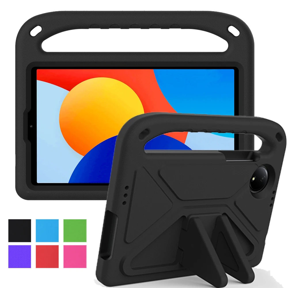 

EVA Portable Shockproof Kids Safe Handle Stand Tablet Cover For Xiaomi Redmi Pad SE 8.7 4G 2024 Case