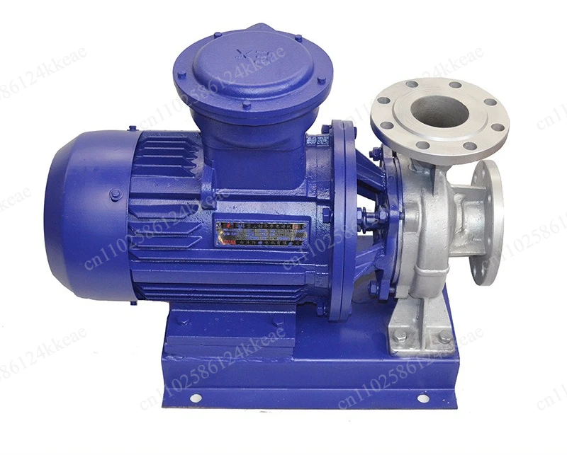 ISW series stainless steel horizontal pipeline centrifugal pump, explosion-proof pipeline, chemical pump