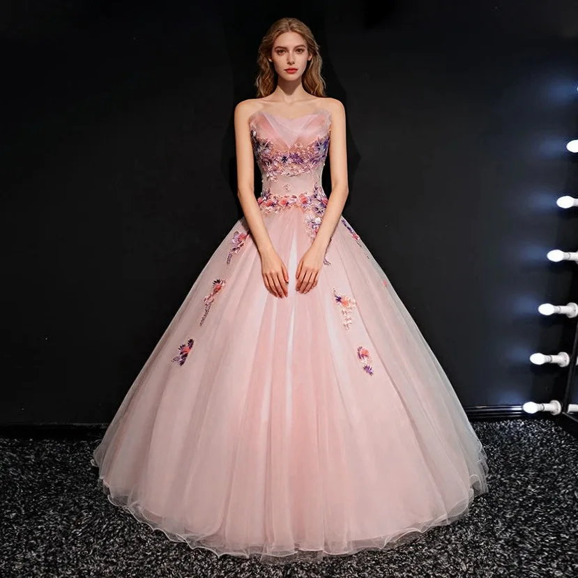 Vestido de Fiesta sin Tirantes, Vestidos de Quinceañera Baratos, Vestido de Gala, Vestido de Cumpleaños, Vestido Personalizado para 15 Años, Vestidos Formales