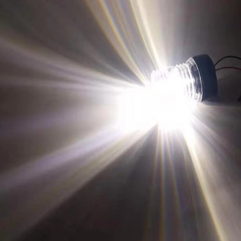 

y1gd 12V 24V Boat Navigation Light 360° LED Anchor Light for Yacht Marine Skiff Sailing Light Daylight All-Round Lamp