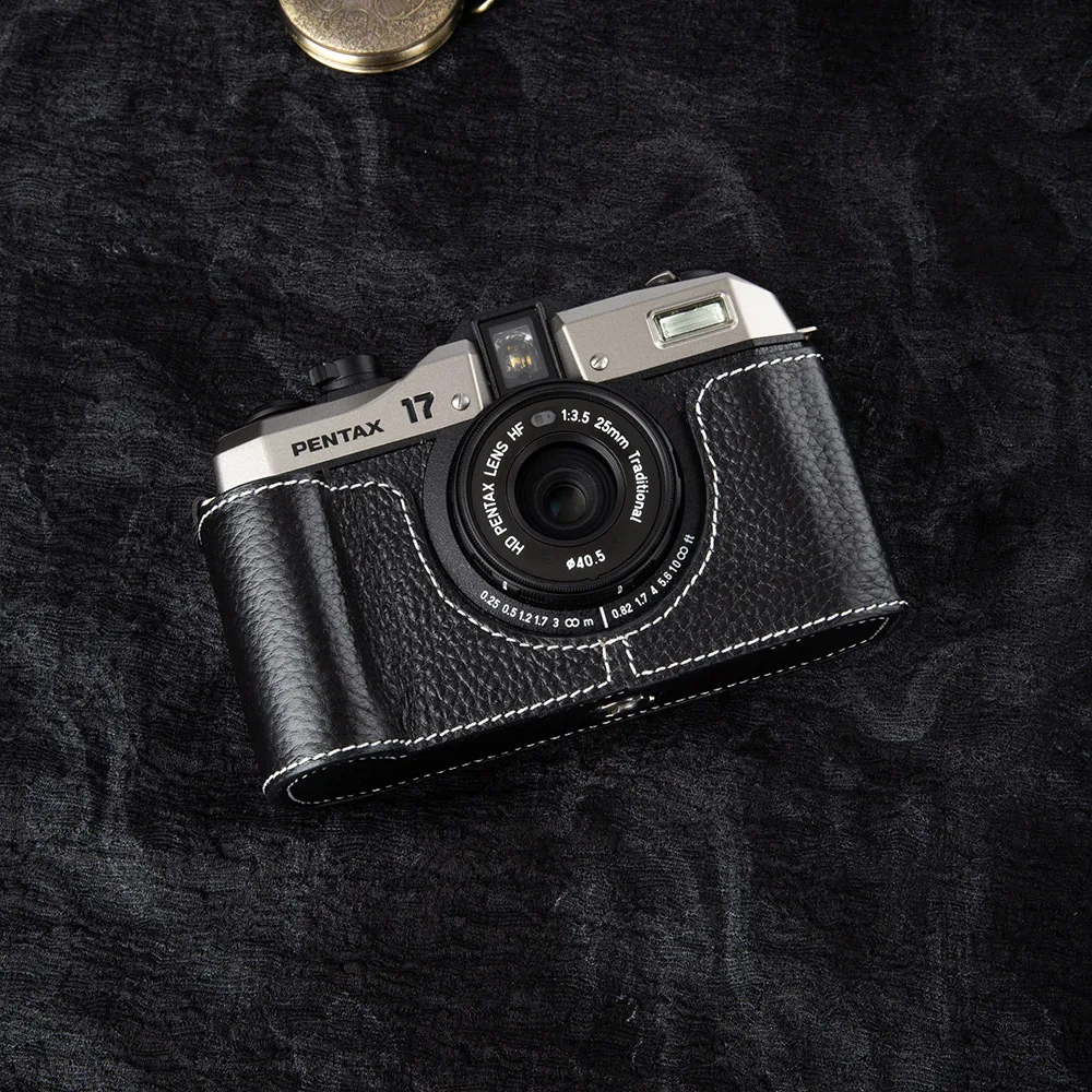 

For Pentax 17/ES2/K1000/K2/SP/MX/Super A/ME/KP/Q10 Case Genuine Leather Camera Protector Case Leather Camera Half Case