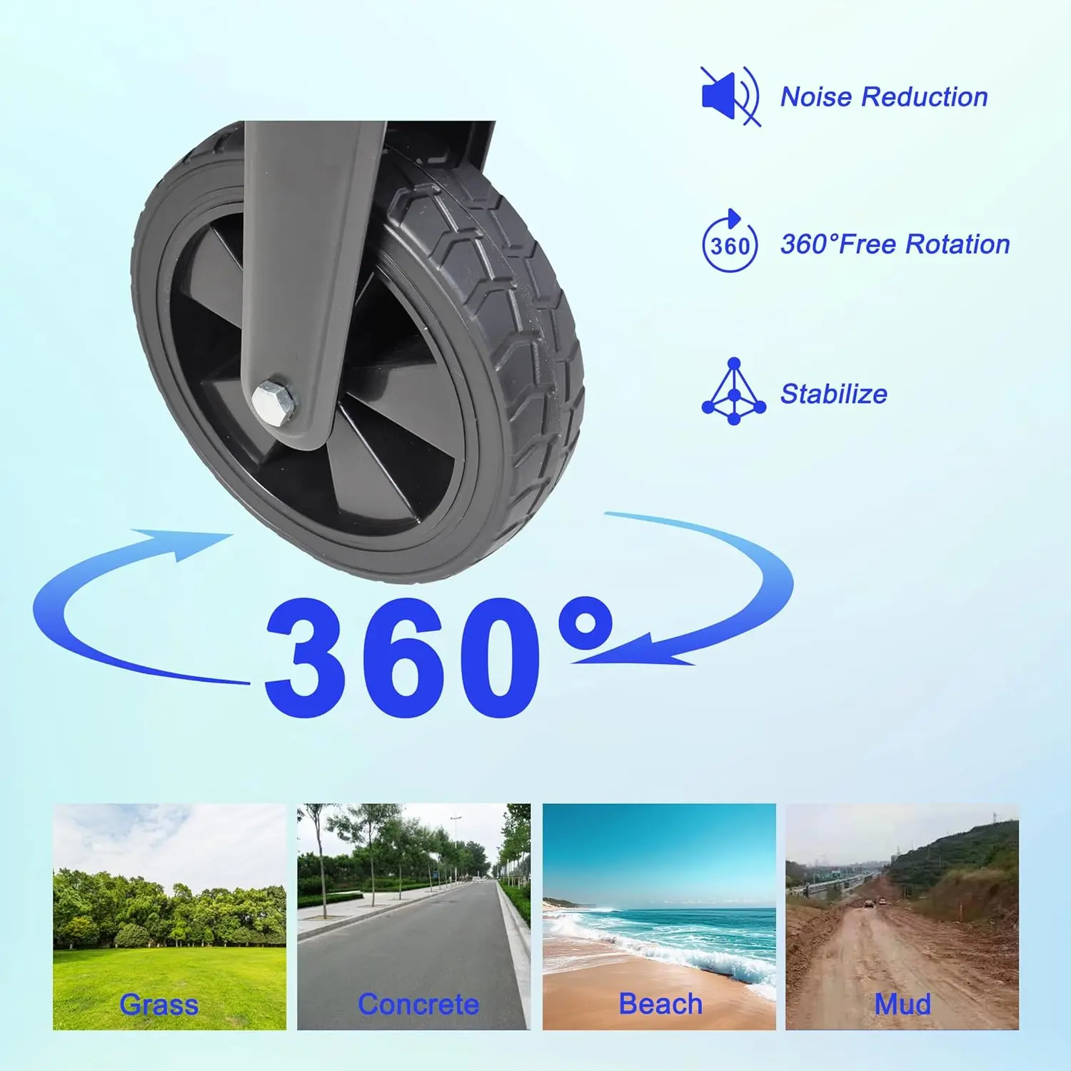 عربة بقالة محمولة قابلة للطي بسعة 220 رطل مع عجلات عالمية صامتة للسفر والتخييم والتسوق والحديقة والشاطئ