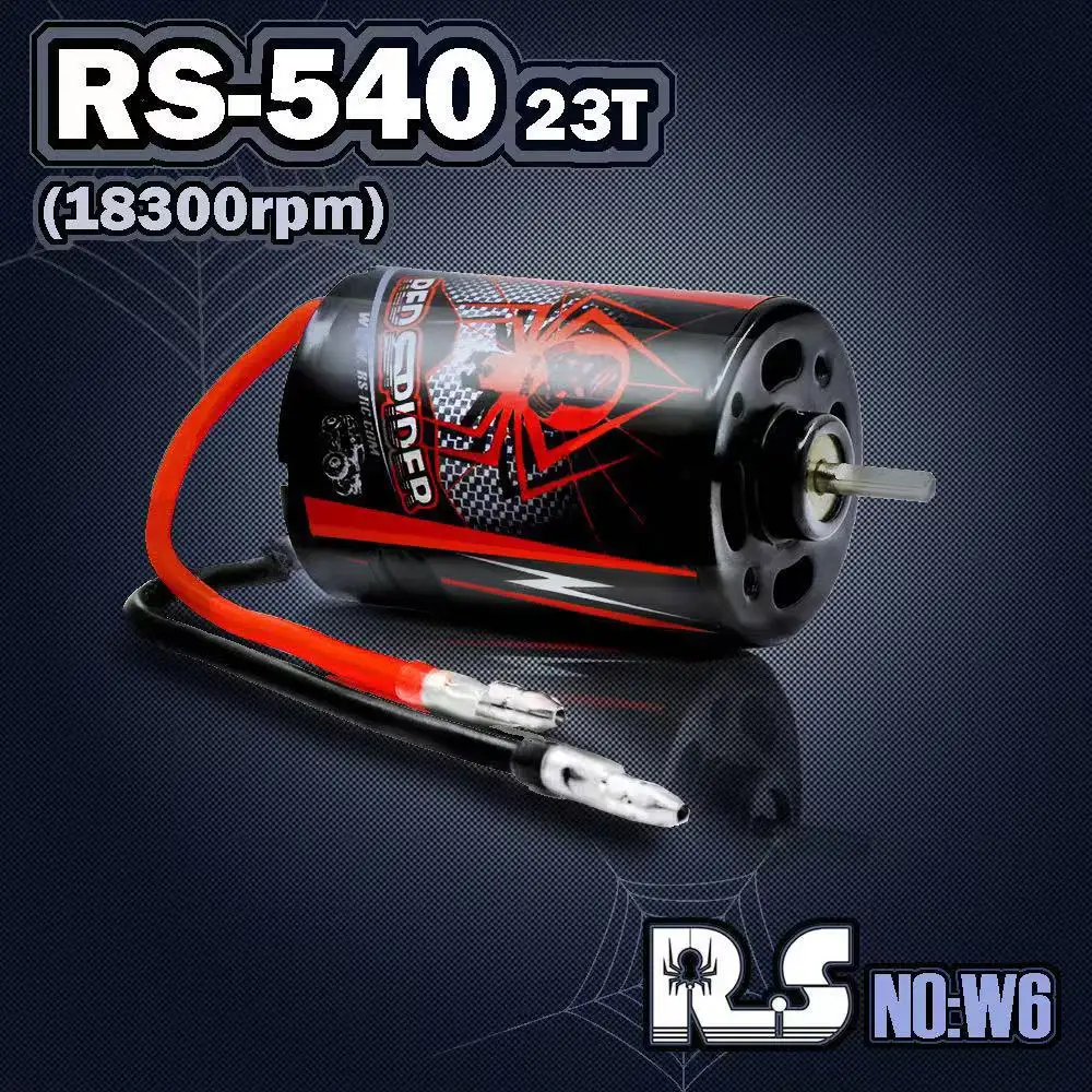 Red Spider 540 23T Brushed Motor,  For 1/10 Remote Control Monster Trucks, Off-Road Vehicles, And Road Vehicle Accessories