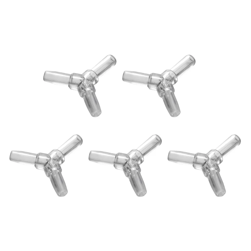 

448B 5pcs Airline Tubing Connector FishTank Air Connector 3-Way