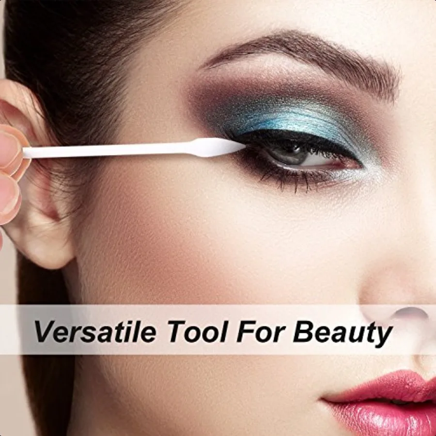 TecUnite 600 pezzi di tamponi di cotone punte di cotone a doppia precisione con bastoncino di carta